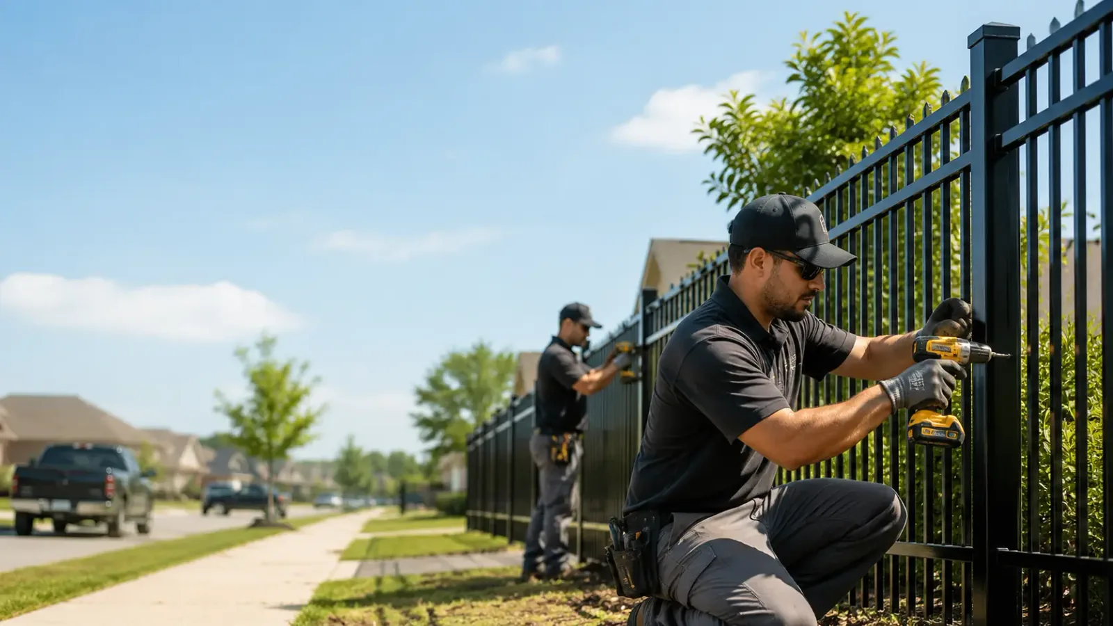 Metal Fence Installation in Marvell, AR